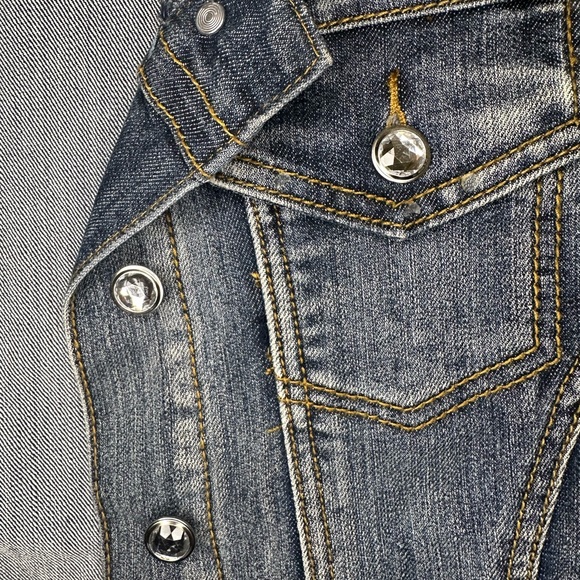 Earl Jean Women's Blue Denim Jean Jacket Size M - Picture 5 of 5
